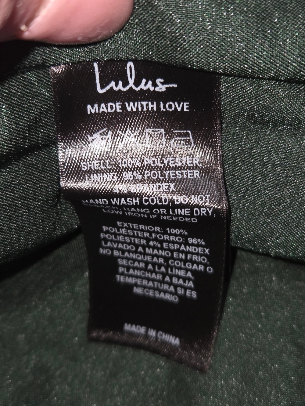 Lulu's Green Floral Maxi Dress with Blue and Brown Accents - Picture 12 of 12